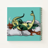 Carnet Hadrosaurus Se Détendre Dans Un Jacuzzi. (Dos)