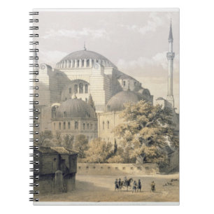 Carnet Haghia Sophia, plat 19 : vue extérieure du mosq