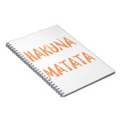 Carnet Hakuna Matata - Art Tribal Africain (Côté Droit)