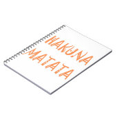 Carnet Hakuna Matata - Art Tribal Africain (Côté gauche)