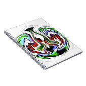 Carnet Hakuna Matata avec tourbillon et dégradations Abst (Côté Droit)