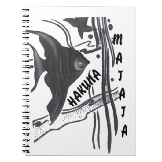 Carnet Hakuna Matata Fish Art Imprimer (Devant)