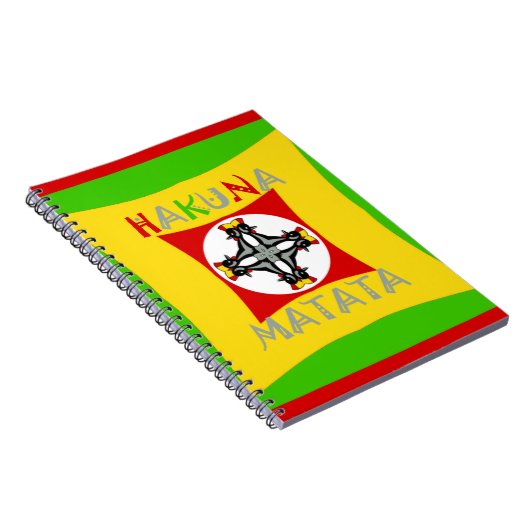 Carnet Hakuna Matata Fun Rasta Couleurs : Vibrant et sans (Côté Droit)