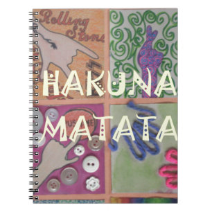 Carnet Hakuna Matata jolie oeuvre extraordinaire d'art.pn