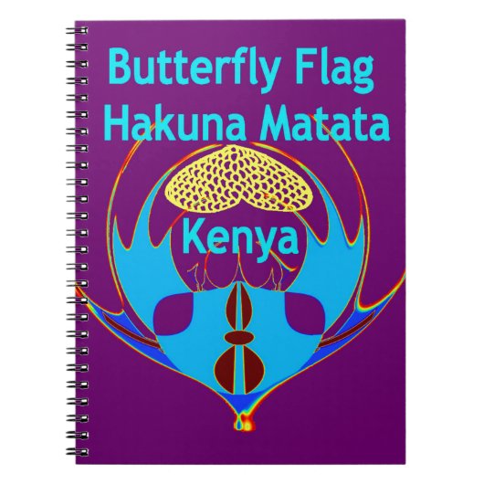 Carnet "Hakuna Matata Kenya" Papillon Art Imprimer/Graphi (Devant)