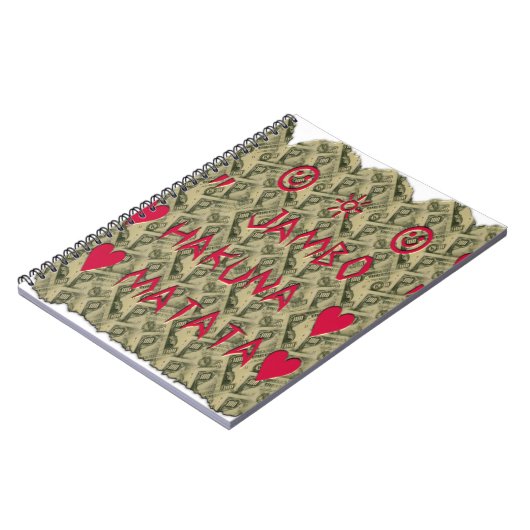 Carnet Hakuna Matata Talk Argent Art Design (Côté gauche)