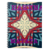 Carnet Hakuna Matata Texte Hope Art Abstrait Design d'imp (Devant)