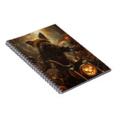 Carnet Halloween australienne à cheval Terrier (Côté Droit)