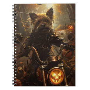 Carnet Halloween australienne à cheval Terrier