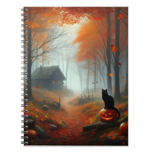 Carnet Halloween/Automne/Automne/citrouille/chat
