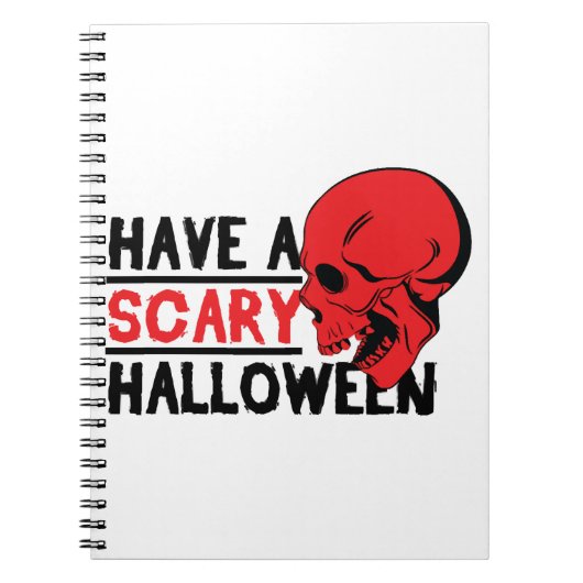 Carnet Halloween - Avoir un halloween effrayant (Devant)