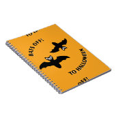 Carnet Halloween Bats Orange (Côté Droit)
