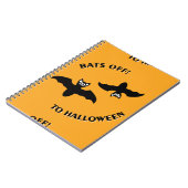 Carnet Halloween Bats Orange (Côté gauche)