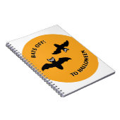 Carnet Halloween Bats Orange (Côté Droit)