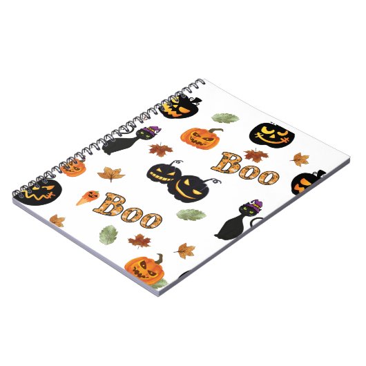 Carnet Halloween Cat Boo (Côté gauche)