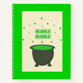 Carnet Halloween Cauldron et Bubbling Green Brew (Devant)