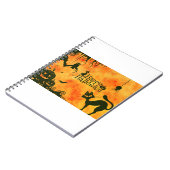 Carnet Halloween Chat Effrayant Surréaliste L'Atmosphère (Côté gauche)