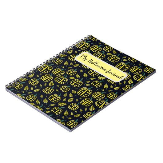 Carnet Halloween citrouille (Côté gauche)