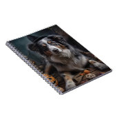 Carnet Halloween Citrouille berger australienne effraie (Côté Droit)