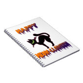 Carnet Halloween Citrouille de Chat Noir (Côté Droit)