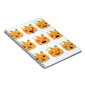 Carnet halloween citrouille emojis (Côté Droit)