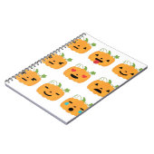 Carnet halloween citrouille emojis (Côté gauche)