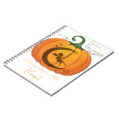 Carnet Halloween Citrouille Fairy design (Côté gauche)