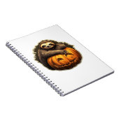 Carnet Halloween classique à thème Sloth T-shirt (Côté Droit)