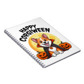 Carnet Halloween Corgiween, Chien de Corgi Éffrayant (Côté Droit)