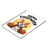 Carnet Halloween Corgiween, Chien de Corgi Éffrayant (Côté gauche)