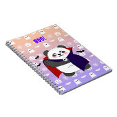 Carnet Halloween Cute Baby Panda Dracula Vampire (Côté Droit)