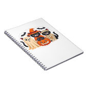 Carnet Halloween Cute Ghost Citrouille Chat Classic T-Shi (Côté Droit)