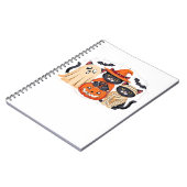 Carnet Halloween Cute Ghost Citrouille Chat Classic T-Shi (Côté gauche)