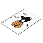 Carnet Halloween de chat noir (Côté gauche)