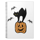Carnet Halloween de chat noir (Devant)