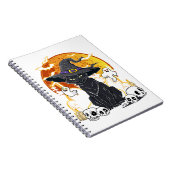 Carnet Halloween de chat noir (Côté Droit)