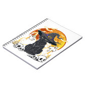 Carnet Halloween de chat noir (Côté gauche)