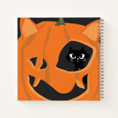 Carnet Halloween de chat noir (Dos)