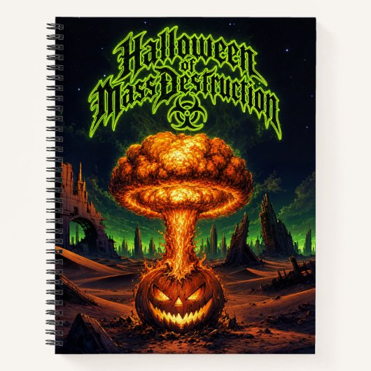 Carnet Halloween de destruction massive Citrouille radioa (Devant)