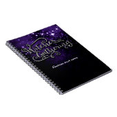 Carnet Halloween de sorcières rassemblant violet et noir (Côté Droit)