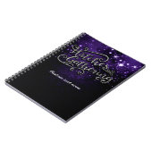 Carnet Halloween de sorcières rassemblant violet et noir (Côté gauche)