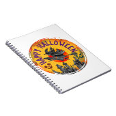 Carnet Halloween Design Happy Halloween sorcière (Côté Droit)