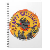 Carnet Halloween Design Happy Halloween sorcière (Devant)