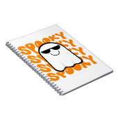 Carnet Halloween Éffrayant orange noir (Côté Droit)