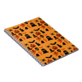 Carnet Halloween éffrayant - Trick noir et orange (Côté Droit)