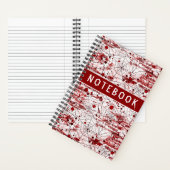 Carnet Halloween éffrayants et taches rouges (À l'intérieur)