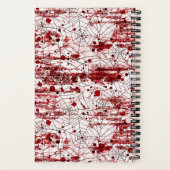 Carnet Halloween éffrayants et taches rouges (Verso)