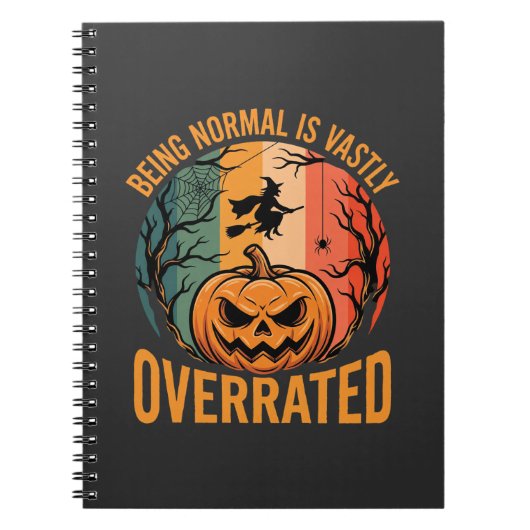 Carnet Halloween être normal est largement surestimé sorc (Devant)