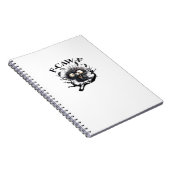 Carnet Halloween F-Caw-F Oiseau Cool Unique (Côté Droit)
