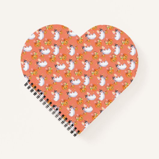 Carnet Halloween fantôme et sucré sans soudure réservoir  (Devant)